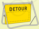 Swing Stand & Sign -  Detour