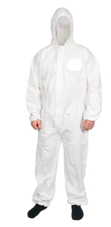 SMS Coverall Type 5/6 with hood - Large (White)