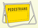 Swing Stand & Sign -  Pedestrians