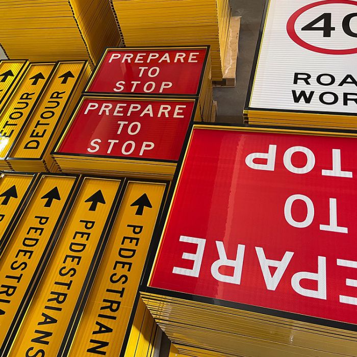 Boxed Edge Sign