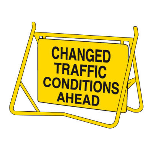 Swing Stand & Sign -  Changed Traffic Conditions Ahead
