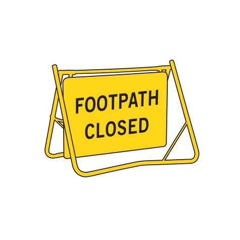 Swing Stand & Sign - Footpath Closed