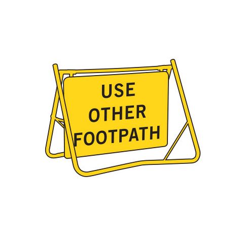 Swing Stand & Sign -  Use Other Footpath